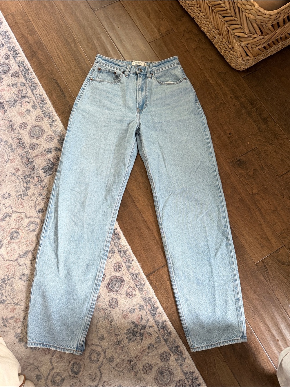 Abercrombie & Fitch Light Blue Straight Leg Jeans